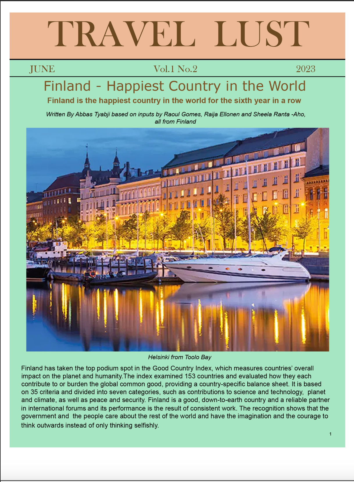 Cover for Vol. 1 - No. 2